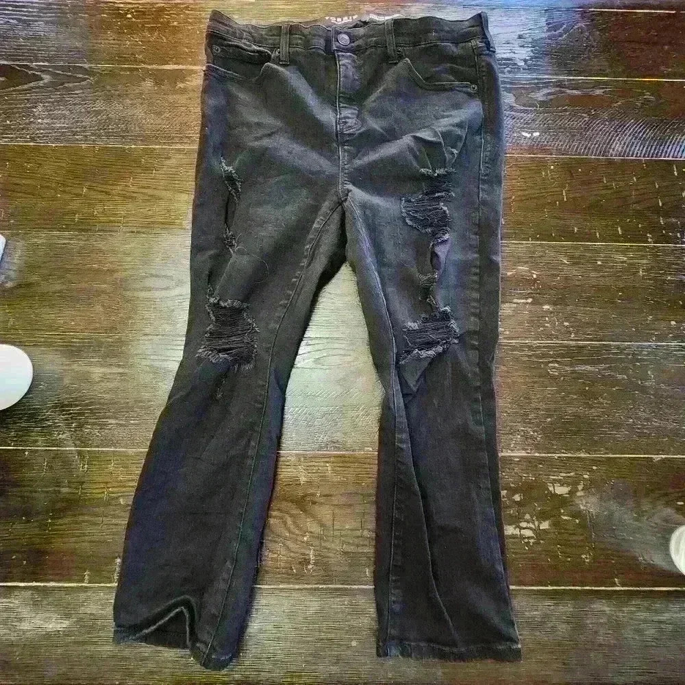 Torrid Crop Sky High Skinny Jeans size 12